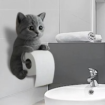 Kedi Tasarımlı Tuvalet Kağıtlığı