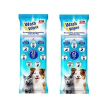 Bio Pet Active Wash Wipes Kuru Yıkama Ve Bakım Havlusu 25 Li X 2 Paket