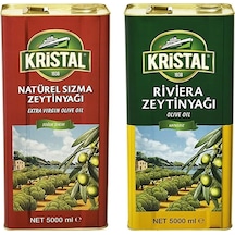 Kristal Naturel Sızma ve Riviera Zeytinyağı 2 x 5 L