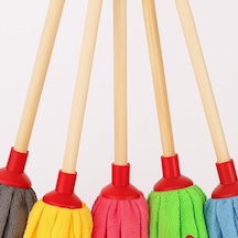 Havlu Mop Başlığı Mikrofiber, Süper Emici, Dayanıklı Ve Renkli Temizlik Bezi Tüm Mop Saplarına Uyumlu , Karışık Renk Çok Renkli
