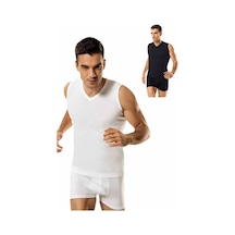 2'li Paket V Yaka 0 Kol Erkek Fanila Karışık Renk