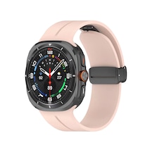 Samsung Uyumlu Galaxy Watch 8 40mm Krd-84 22mm Silikon Kordon - Pembe