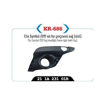 Sis Far Kapağı Çerçevesi Sağ Sisli Renault Clio Symbol 2017 1