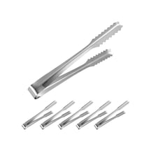 6 Adet Çelik 21 Cm. Buz Ve Şeker Maşası Mt129-6 Çok Renkli