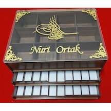 3 Katlı Tesbih Saat Ve Takı Dolabı Kutusu