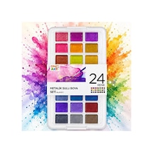 Craft And Arts 24 Lü Sulu Boya 24x30mm 8 Çok Renkli