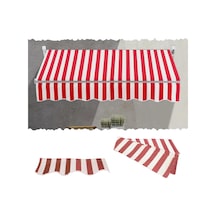 Dış Mekan Tente, Pencere Tente, Veranda Tente, Uv Koruması İçin Bu Yedek Kumaş Su Geçirmez, %100 Polyester Çizgi Çok Renkli