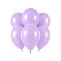 Lila Renk Lateks Pastel Balon 30 Cm - 6 Adet