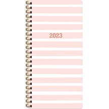 2023 8x16 Haftalık Cep Ajandası - Pembe Pembe