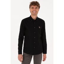 U.s. Polo Assn. Erkek Siyah Gömlek Basic 50307659-vr046 Siyah