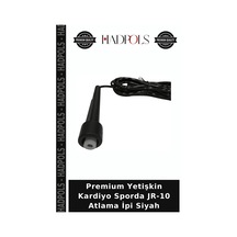 Premium Yetişkin Kardiyo Sporda Jr-10 Atlama İpi Siyah