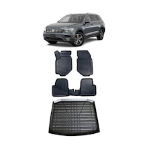 Volkswagen Tiguan 5 Koltuk 2016 Ve Sonrası Araca Özel 4d Havuzlu Paspas Ve Bagaj Seti