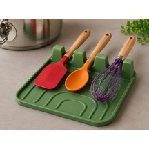Mutfak Gereçleri Düzenleyici Kaşık Kepçe Ve Spatula Dinlendirme Standı