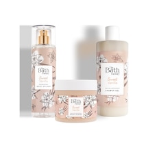 The Bath Factory Vanilyalı Vücut Peelingi + Vanilyalı Duş Jeli + Vanilyalı Vücut Spreyi