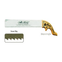 Büro Ev Hobi Takım Çantası İçin 12 No Ahşap Saplı İnce Diş Zıvana El Testere