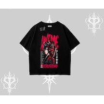Tarzsokak Oversize Tshirt Anime Girlfriend Kırmızı Siyah