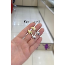 Gümüş Damla Model Taşsız Küpe Dlp2e156c3 Sarı