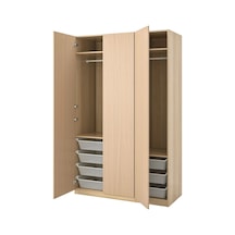 Ikea Meşe Modern Kapaklı Gardırop Ağartılmış Meşe Görünümlü