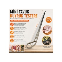 Mini Tavuk Kuyruk Testere 35 Cm Keskin El Testeresi Kemik Et Tavuk Ve İnce Ağaç Dalı Kesme Testeresi - 899502523