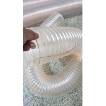 MEGAFLEKS POLİÜRETAN BAKIR TELLİ  ŞEFFAF HORTUM 180MMx5MT PU 070