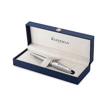 Waterman Expert Paslanmaz Çelik Krom Tasarımlı Tükenmez Kalem, Or Çok Renkli