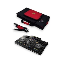 Xdj-rr Dj Setup İçin Uyumlu Çanta Soft Case Kılıf Kırmızı