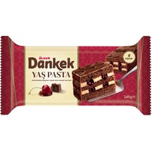 Dankek Yaş Pasta - Çikolata Kaplamalı Vişne Soslu - 245 Gram - 8 Adet