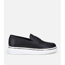 Hotiç Erkek Deri Siyah Metal Toka Detaylı Günlük Loafer 02ayh318610a100 02ayh318610a100