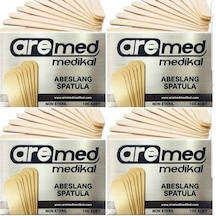 Aremed Abeslang Tahta Dil Basacağı Ahşap Spatula Çubuğu 100'lü 4 Kutu