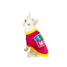 Kemique Love Mom Pink Oval Yaka Anneler Günü Kedi Tişörtü