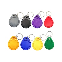 Sones 10 Adet Ic Erişim Kontrol Kartı Giriş Kontrolü M1 Uyumlu Fudan Rfid 13.56mhz Keyfob Sleutelhanger Etiketi Sleutelhanger Sarı