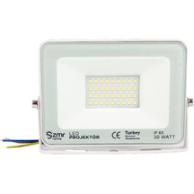 Zmr 30 Watt - 220 Volt 6500k Ip65 150 Işık Açısı Beyaz Slim Kasa Led Projektör-50161