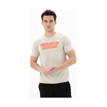 AR-MA Arma Erkek Slim Fit Bisiklet Yaka Tişört Y25344452001 Bej