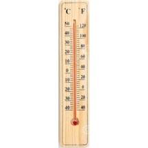 Termometre Büyük Boy Ahşap Termometre - 20 Cm