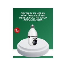 1080p Gece Görüşlü Ampul Güvenlik Kamerası Kablolu Ve Kablosuz Seçenekli Mh-hs5021-8750