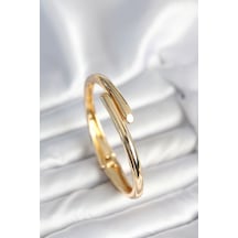 Pirinç Gold Renk Kadın Kelepçe Bileklik - Tj-bb7975 Açık Mor