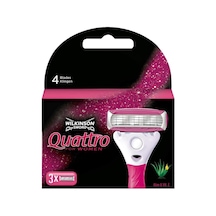 Wilkinson Sword Quattro 4 Bıçaklı Kadın Tıraş Bıçağı 3 Yedek Başlık