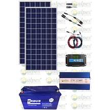 1200 Watt Tv Aydınlatma Bağ Evi Güneş Enerjisi 170w Solar Paket