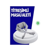 Pu Deri Taşınabilir Masaj Aleti Çok Bölgeli Kullanım Gri
