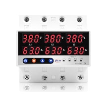 Jıujı Trifaz Sanayi Tipi 380v Gerilim Ve Akım Koruma Rölesi Motor Koruma Şalteri 63a