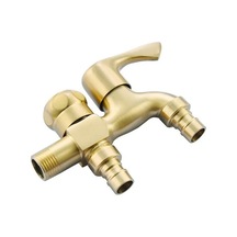 Joyhub Mingjin Shop2 B Tarzı Yüksek Li Pirinç Çift Kullanımlı Çamaşır Makinesi Musluk Banyo Köşe Musluk Dokunun Bahçe Dış Mekan Mikser Fuz3eı Beyaz