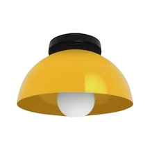 Mylights Spor Modern Plofonyer Tavan Avize 40 Cm Sarı Armatür