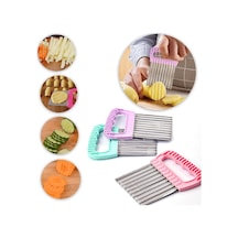 Chopper Şekilli Patates Cip Sebze ve Meyve Dilimleyici 1 Adet Çok Renkli