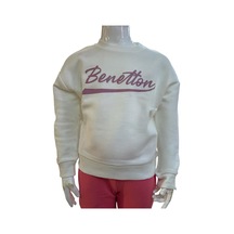 Benetton Kız Çocuk Ekru Sweatshirt Ekru Benetton Kız Çocuk Ekru Sweatshirt Ekru