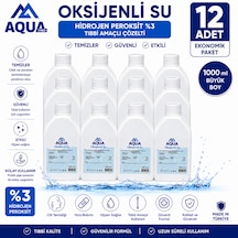 Aqua Oksijenli Su 1 L 12 Adet