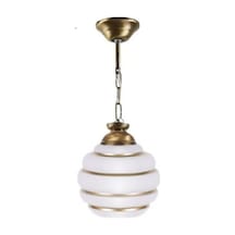 Gold Detaylı Camlı Tekli 15 Cm Çap Avize Diğer