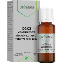 Venatura Vitamin D3 K2 Menakuinon 7 Takviye Edici Gıda 20 ML
