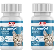 Bio Petactive Biodermcat Kediler İçin Biotin Ve Çinko Tableti 30 G 100 Tablet X 2 Adet