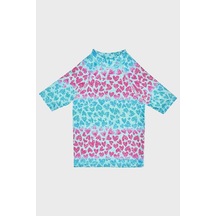 Slipstop Elenor Uv Korumalı Kısa Kollu Mayo T Shirt Kız Çocuk T Shirt St2614000001 Mint