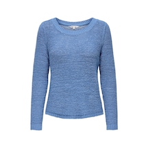 Only Onlgeena Xo L/s Pullover Knt Noos Kadın Mavi Uk Gömlek - 15113356